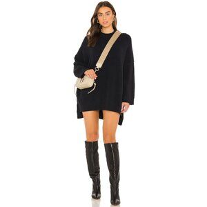 Free People Peaches Tunic Deep Navy L $158